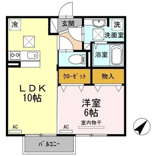 グランルミエール高砂【1階】の間取り
