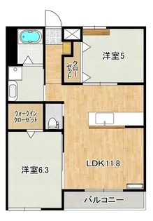 美保里Ⅱ番館【2階】の間取り