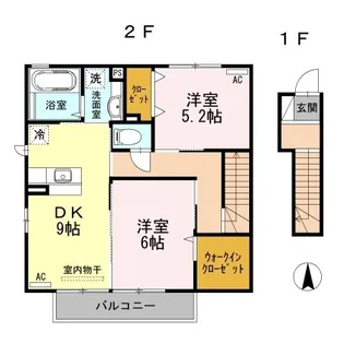 リブフラット【2階】の間取り