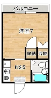 レトワール平井【206号室】の間取り