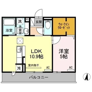 リアン・グラード【1階】の間取り