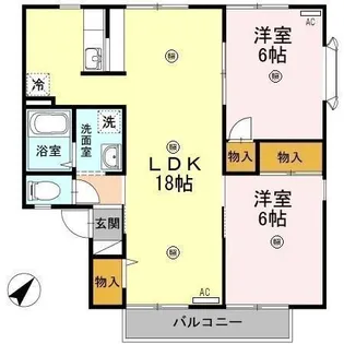 セジュールワイズ A・B棟【1階】の間取り