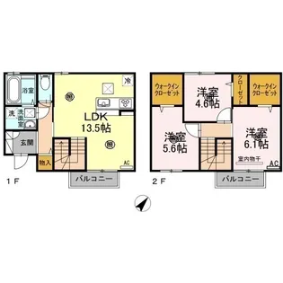 アートライフ黄金町A棟【1階】の間取り