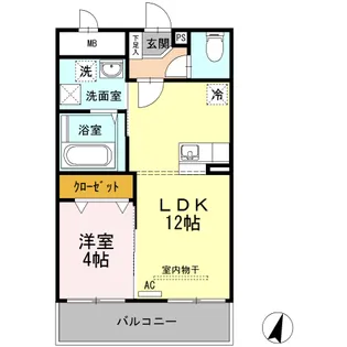 PLACE72【1階】の間取り