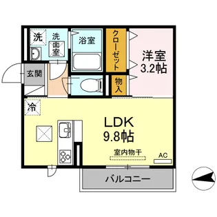 PRESIA72【1階】の間取り