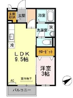 ソレイユ7【1階】の間取り