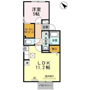 グラン・カフリエⅡ A棟.【102号室】の間取り