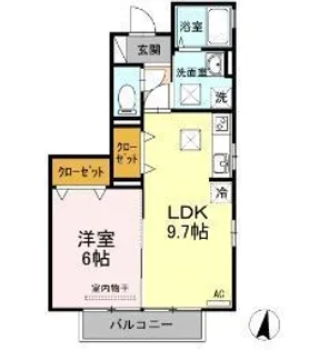 エミネンス上野中.【1階】の間取り