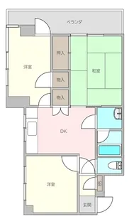 シンセリティ小串【210号室】の間取り