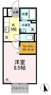 パストラル・コンフォート.【205号室】の間取り