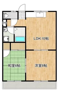 レジデンスシンシア【402号室】の間取り