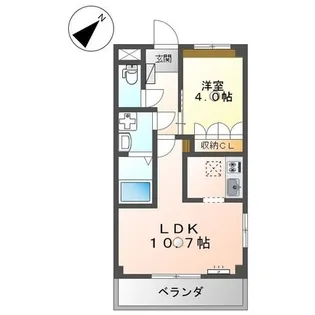 シルフィード【201号室】の間取り