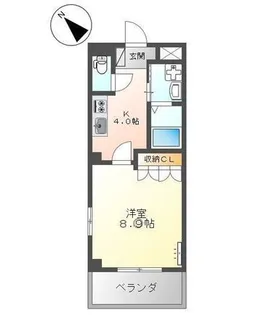 ディスティニー居能【2階】の間取り