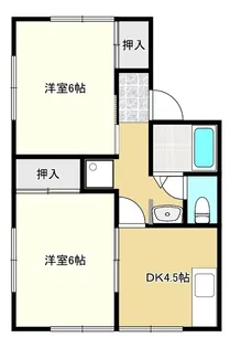 ブランシェ岬Ⅰ【202号室】の間取り