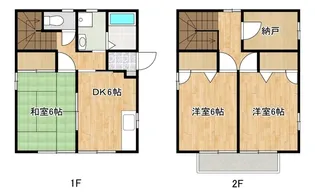 ベルコート泉【B号室】の間取り