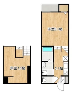 カテリーナ神宮前【2014号室】の間取り