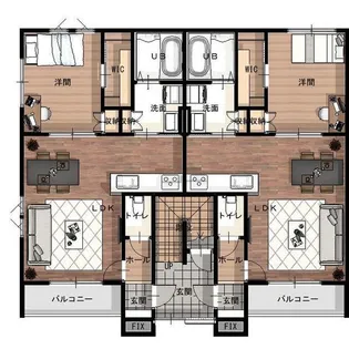 カテリーナ医大前 EAST【1201号室】の間取り