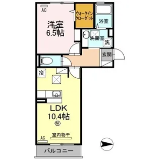 ボヌール コート.【103号室】の間取り
