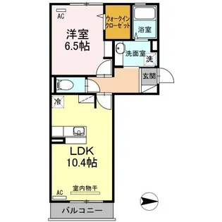 ボヌール コート.【203号室】の間取り