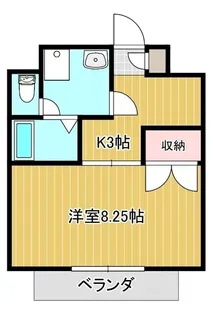 リュイール葵【102号室】の間取り