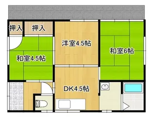 山口県宇部市妻崎開作【一戸建】の間取り