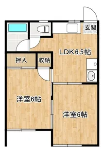 アール・グレイB棟【102号室】の間取り