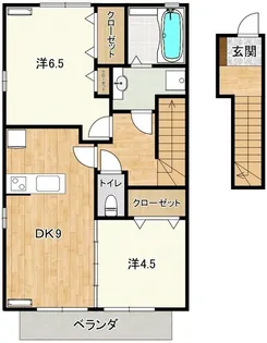 コンフォール【202号室】の間取り