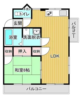 森脇アパートB【202号室】の間取り