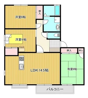 トゥインクル糸米【202号室】の間取り
