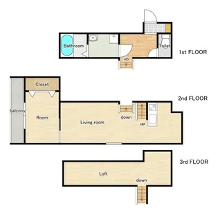 LFB APARTMENT東新川【102号室】の間取り