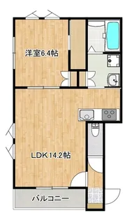 カテリーナ医大通り【1101号室】の間取り