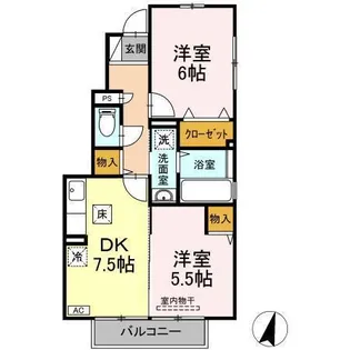 ラ・フェリシタ【101号室】の間取り