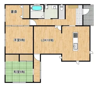 山口県山陽小野田市中川3丁目【一戸建】の間取り