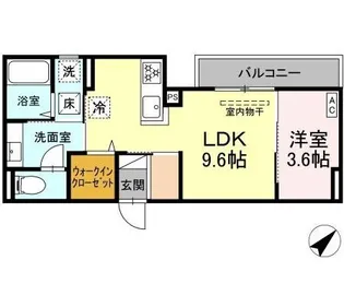 グランパセオ湯田【2階】の間取り