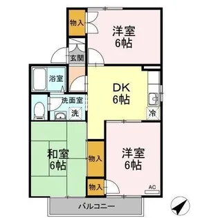 パークサイド吉敷 C棟【2階】の間取り