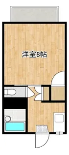 サンリキハイツA【206号室】の間取り