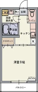 ラテラスⅠ【108号室】の間取り