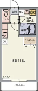 ラテラスⅡ【305号室】の間取り
