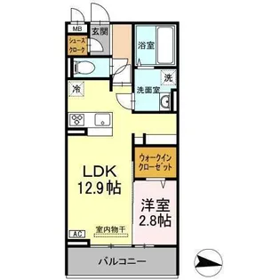 ソンシール新山口【3階】の間取り