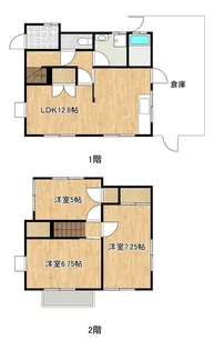 山口県宇部市東岐波【一戸建】の間取り