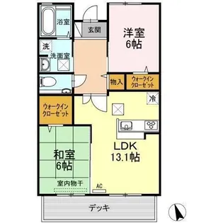 プリマヴェーラ C棟【1階】の間取り