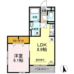 CLAIR72【2階】の間取り