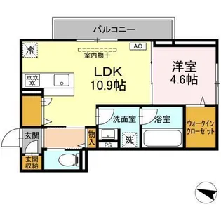 ディアライズ春日町B棟【301号室】の間取り