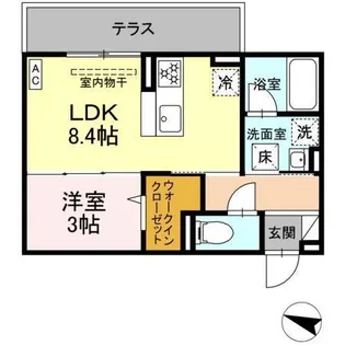 ディアライズ春日町 B棟【3階】の間取り