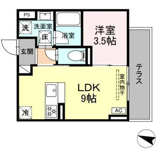 ディアライズ春日町 B棟【2階】の間取り