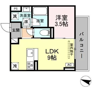 ディアライズ春日町 A棟【3階】の間取り