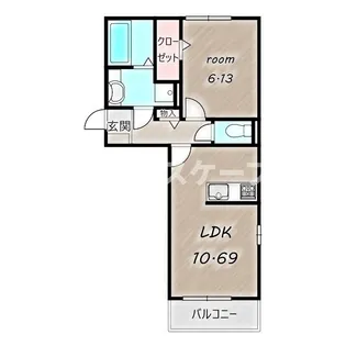 クロッシア前橋南町 B【1階】の間取り
