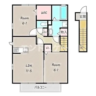 ハイグレードみずほ野 Ⅲ【2階】の間取り