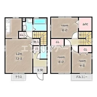 群馬県前橋市天川原町1丁目【一戸建】の間取り