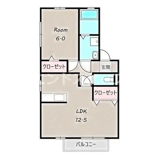 サンライズガーデン A【1階】の間取り